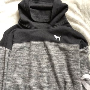 VS Pink Cowell Hoodie Grey